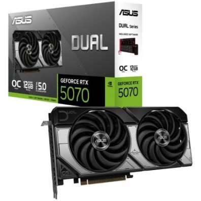 Tarjeta Gráfica Asus Dual GeForce RTX 5070 OC - Alta Gama para Computadoras