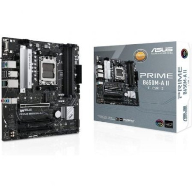 PB ASUS PRIME B650M-A II CSM SKT AM5 mATX 4xDDR5 USB-C ETH 2.5Gb DP VGA HDMI USB 3.2 - Micro ATX