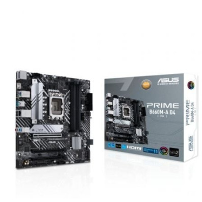 Placa Base Asus Prime B660M-A con Socket 1700 y soporte DDR4 y PCIe 4.0