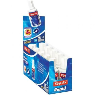 Caja Correctores Escritura Líquida Bic Tipp-Ex Rapid Fluid 20ml