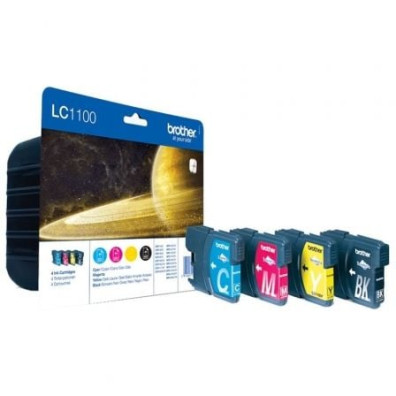 Cartucho de Tinta Brother LC-1100VALBP Original Multipack Cian Magenta Amarillo