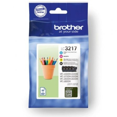 Cartucho de Tinta Brother LC3217VAL Multipack - Negro, Cian, Magenta