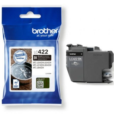 CARTUCHO NEGRO BROTHER LC-422 (LC422BK) - Negro