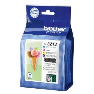Cartucho de Tinta Brother LC-3213VAL Original Multipack - Cian/Magenta/Amarillo