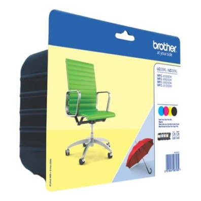 Cartucho de Tinta Brother LC-229/ LC-225XL Multipack Alta Capacidad - Cian, Magenta, Amarillo