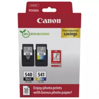 Cartucho de Tinta Canon PG-540 + CL-541 Original Multipack Negro