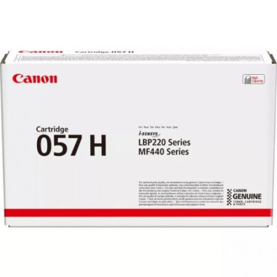 Tóner Original Canon i-SENSYS nº057H Alta Capacidad - Compatibilidad Garantizada - Negro
