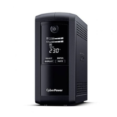 Sai Cyberpower VP1000ELCD: 1000VA-550W, Línea Interactiva, 4 Salidas