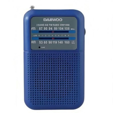 Radio Portátil Daewoo DW1008/ a Pilas - Azul