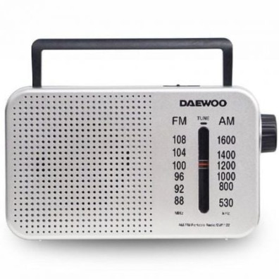 Radio Portátil Daewoo DW1122 - Plata