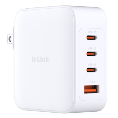 Cargador de Pared D-LINK GaN 3xUSB-C + USB-A 100W