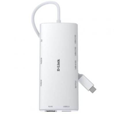 Accesorio D-Link DUP-A01: Docking USB Tipo-C con 2xHDMI 4K, 1xRJ45 y Lector de Tarjetas