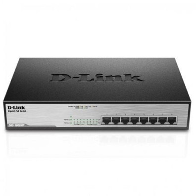 D-LINK SWITCH 8 PUERTOS 10/100/1Gbit RACK PoE - 1000 POE