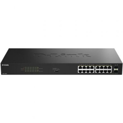Switch D-Link DGS-1018P/E 18 Puertos Gigabit PoE RJ-45 10/100/1000