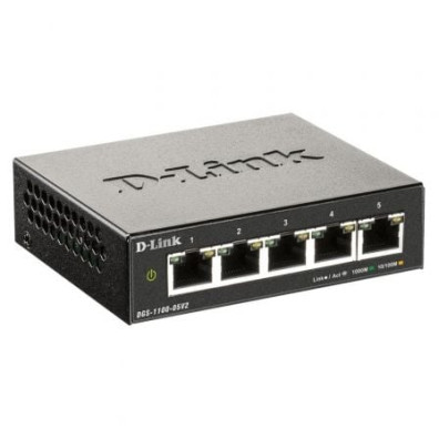 D-LINK SWITCH 5 PUERTOS 10/100/1Gbit EASYSMART