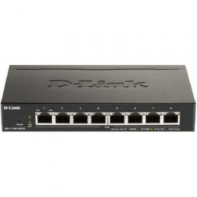D-LINK SWITCH 8 PUERTOS 10/100/1Gbit POe EASYSMART - 1000 PoE