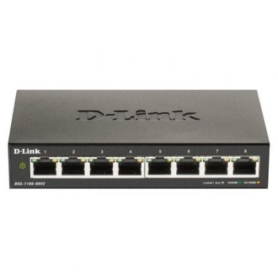 D-LINK SWITCH 8 PUERTOS 10/100/1Gbit EASYSMART - 1000