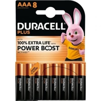 Pilas AAA Duracell Plus Power Boost - Pack de 8 unidades - 1.5V