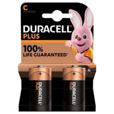 Pack de 2 Pilas C Duracell 1.5V LR14