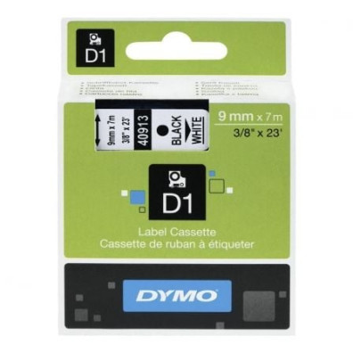 Cinta Dymo D1 40913 Adhesiva de Plástico - 9mm x 7m para Label Manager