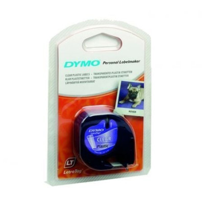 Cinta Rotuladora Adhesiva Dymo 12267 de Plástico para Letratag 12mm x 4m