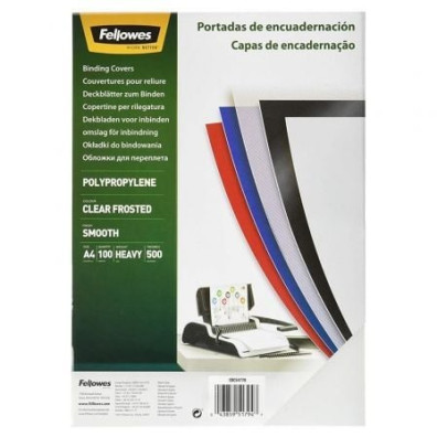 Portadas de Polipropileno Fellowes A4 500 Micras - 100 unidades