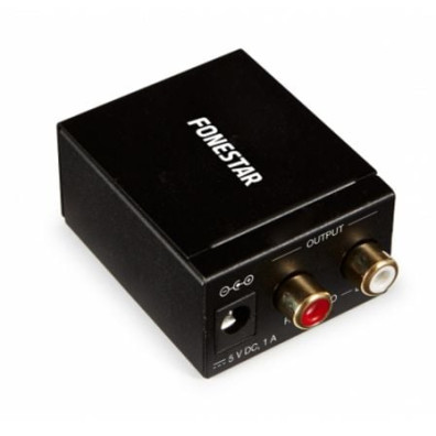 Convertidor de Audio Fonestar FO-37DA - Entrada Toslink y RCA