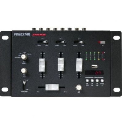 Mesa de Mezclas Fonestar MIX-3DJ - Modelo Profesional con Calidad de Sonido