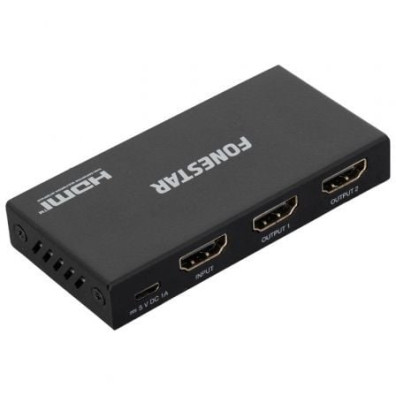Duplicador HDMI Fonestar FO-22S2ED - 2x HDMI Hembra - HDMI Macho