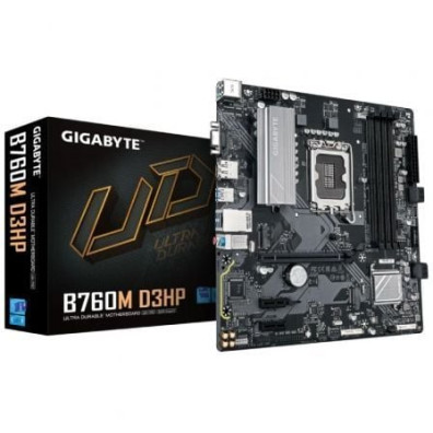 PB GIGABYTE B760M D3HP M-ATX Skt 1700 4xDDR5 5600MHz DP HDMI VGA LAN 2xM.2 1xUSB-C - Micro ATX