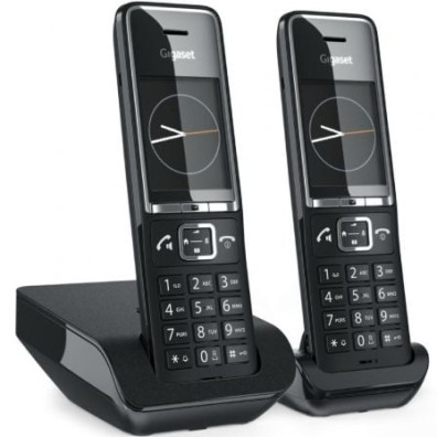 Teléfono Inalámbrico Gigaset Comfort 550/ Pack DUO - Negro