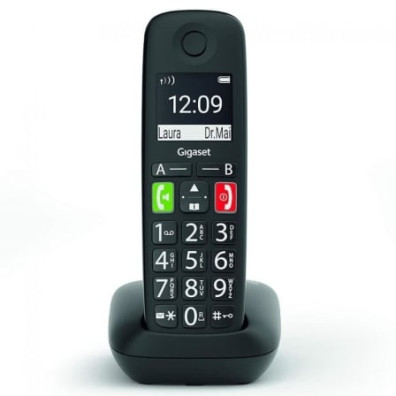 Teléfono Gigaset E290 Inalámbrico - Negro