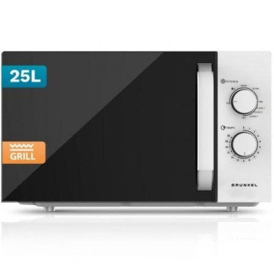 Microondas Grunkel MWG-25GRILL 850W con Función Grill y Capacidad de 25L - Blanco