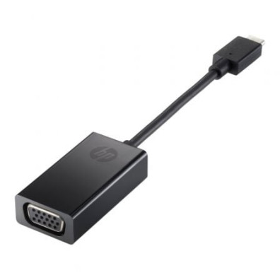 Conversor USB Tipo C Macho a VGA Hembra HP 4SH06AA - 7.6cm
