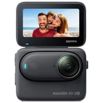 Cámara Digital Deportiva Insta360 GO 3S/ 4K/ Ángulo de visión 180º - Negra