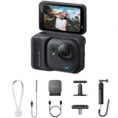 Cámara Digital Deportiva Insta360 GO Ultra Pack 4K, Creador con Ángulo de Visión 360º