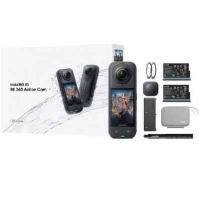 Cámara Digital Deportiva Insta360 X5 - Kit Esencial con Ángulo de Visión 360º - 8K
