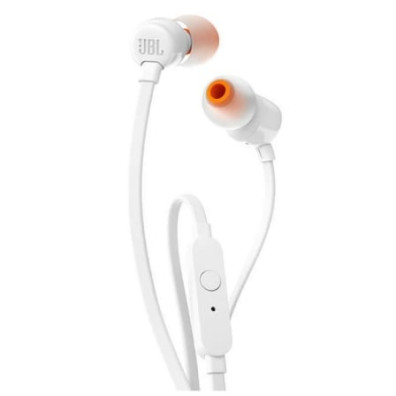 Auriculares Intrauditivos JBL Tune 110/ con Micrófono/ Jack 3.5/ Blancos - Blancos