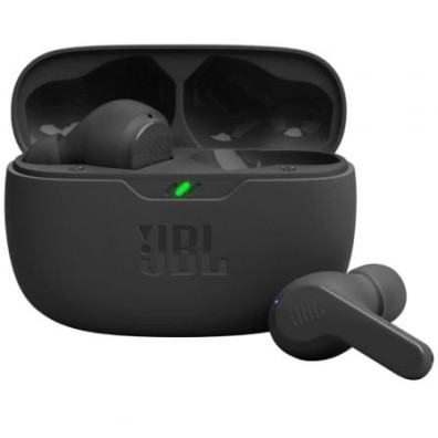 AURICULAR INTRAUDITIVO BLUETOOTH JBL WAVE BEAM BK 32h DEEPBASS IPX2 COLOR NEGRO - Negros