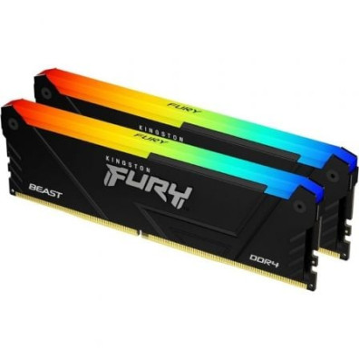 Memoria RAM Kingston FURY Beast RGB 2 x 8GB DDR4 3200MHz CL16