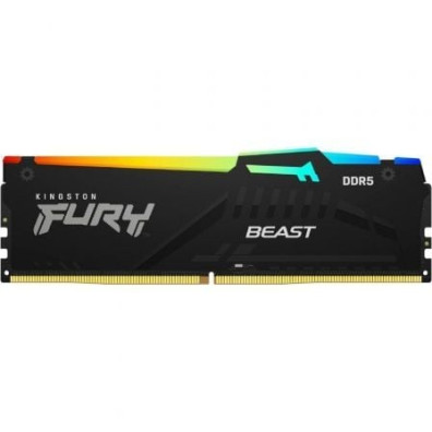 Memoria RAM 16GB Kingston FURY Beast RGB DDR5 6000MHz 1.35V CL36