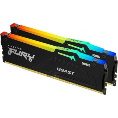 Memoria RAM Kingston FURY Beast RGB DDR5 2 x 16GB 6000MHz 1.35V CL36