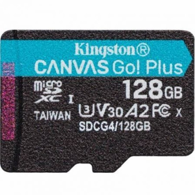 Memoria tarjeta Kingston CANVAS Select Plus 128GB microSD XC/ Clase 10