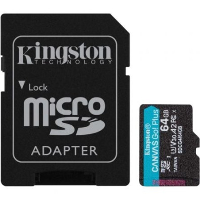 MEMORIA SD MICRO-SDXC 64GB gen 4 200mb/s V30+ ADAPTADOR CANVAS-GO PLUS SDCG4/64GB - 200MBs