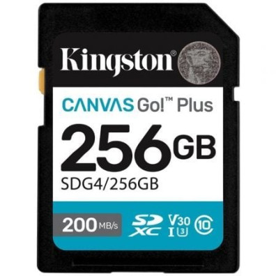 Tarjeta de Memoria Kingston CANVAS Go! Plus 256GB SD XC Clase 10