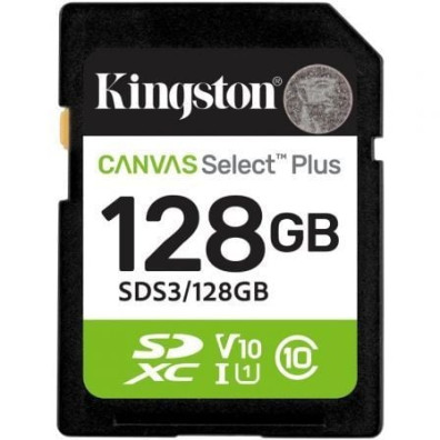 Tarjeta de Memoria Kingston CANVAS Select Plus 128GB SD Clase 10 XC