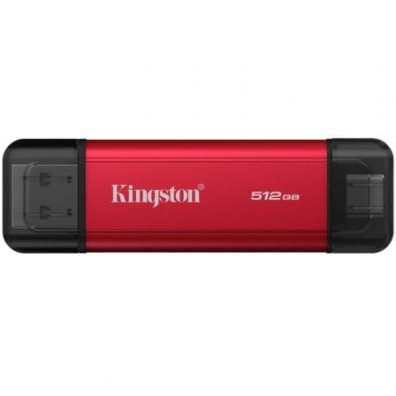 512 GB DUAL USB-A/C PORTABLE KINGSTON - Rojo