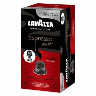 Cápsula Lavazza Espresso Maestro Clásico para cafeteras Nespresso - Caja de 30