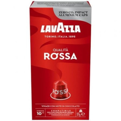 Cápsula Lavazza Qualitá Rossa para cafeteras Nespresso - Caja de 10