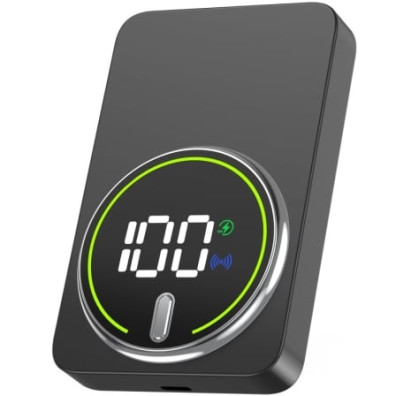 Powerbank Negra Leotec LEPOWW20W10K 10000mAh - Wireless 20W